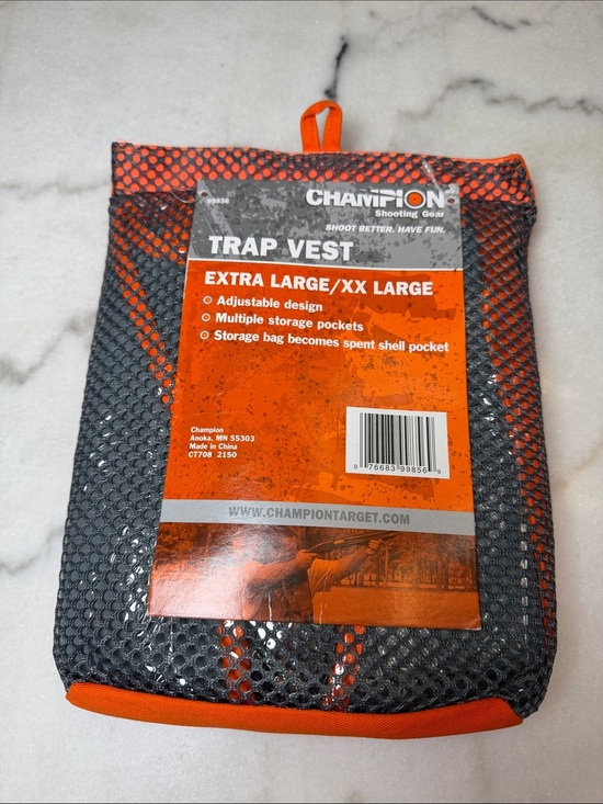 Champion Other - Champion Trap Vest - Gray Mesh with Orange Trim